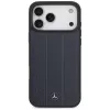 Mercedes funda de piel Laurel Leaves Stripes MagSafe para iPhone 17 Pro Max azul