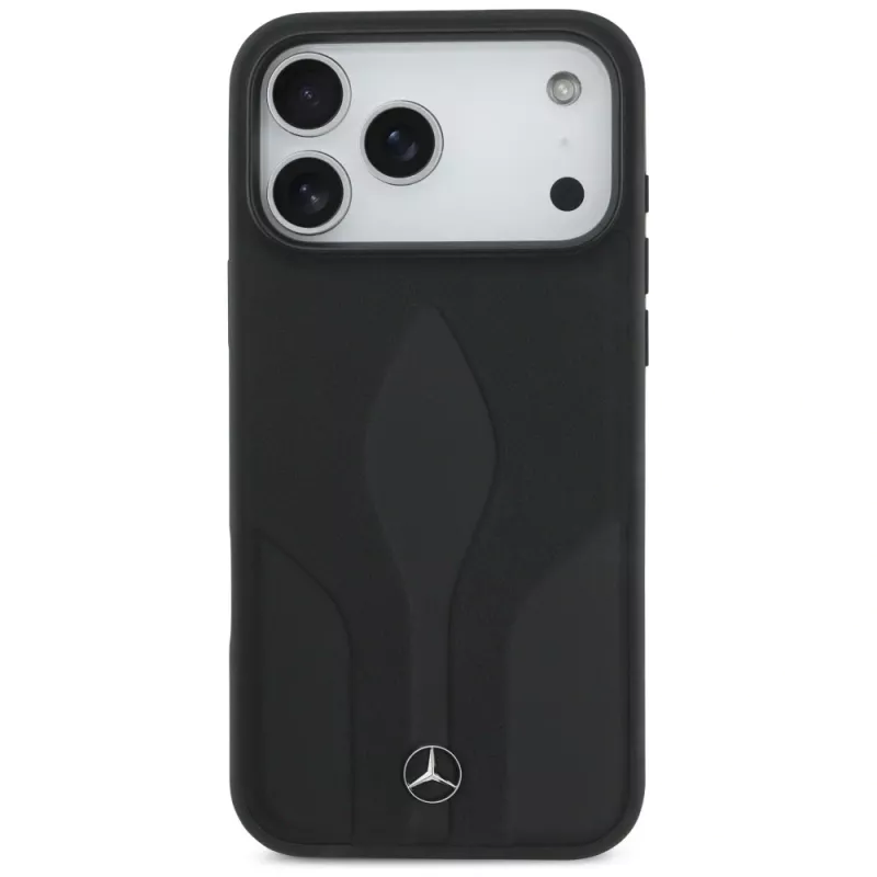 Mercedes funda de piel The Move MagSafe para iPhone 17 Pro Max negro
