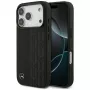 Mercedes funda de piel Laurel Leaves MagSafe para iPhone 17 Pro negro