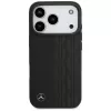 Mercedes funda de piel Laurel Leaves MagSafe para iPhone 17 Pro negro
