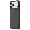 Mercedes funda de piel Large Laurel Leave MagSafe para iPhone 17 Pro Max antracita