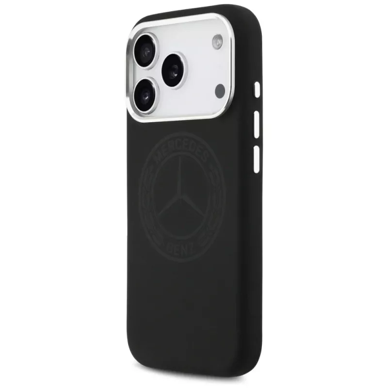 Mercedes funda de silicona Vintage Logo MagSafe para iPhone 17 Pro negro