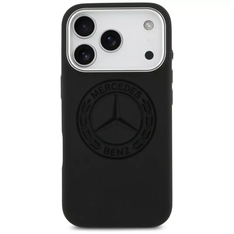 Mercedes funda de silicona Vintage Logo MagSafe para iPhone 17 Pro negro