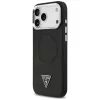 Guess funda Triangle Logo MagSafe para Apple iPhone 17 Pro (negro)