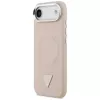 Guess funda Triangle Logo MagSafe para iPhone Air (rosa)