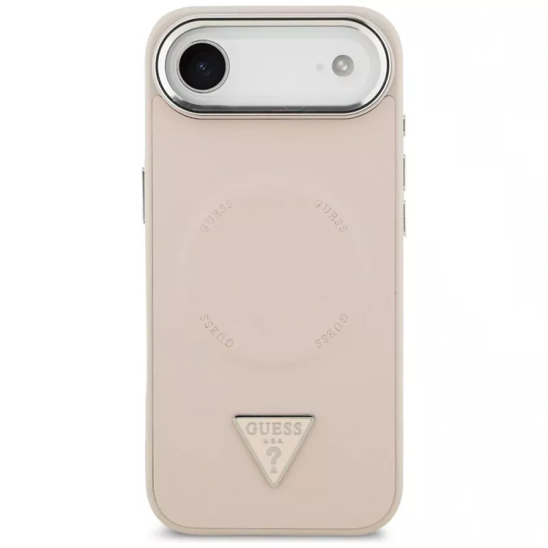 Guess funda Triangle Logo MagSafe para iPhone Air (rosa)
