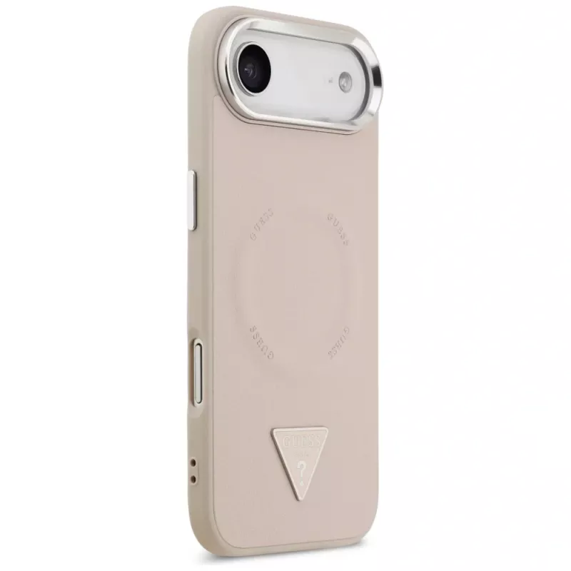 Guess funda Triangle Logo MagSafe para iPhone Air (rosa)