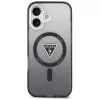 Guess funda IML Gradient Triangle Logo MagSafe para iPhone 17 negro