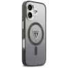Guess funda IML Gradient Triangle Logo MagSafe para iPhone 17 negro