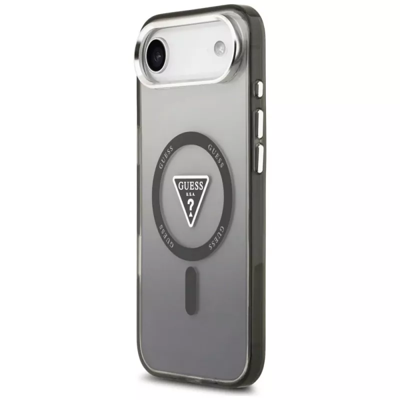 Guess funda IML Gradient Triangle Logo MagSafe para iPhone Air negro