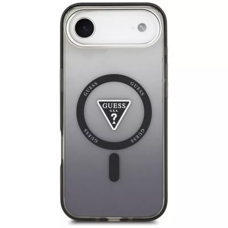 Guess funda IML Gradient Triangle Logo MagSafe para iPhone Air negro