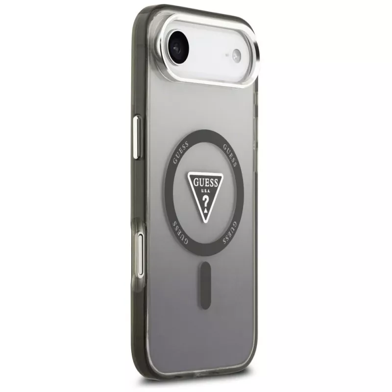 Guess funda IML Gradient Triangle Logo MagSafe para iPhone Air negro