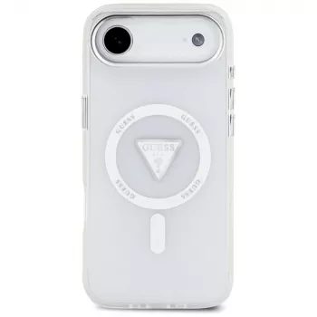 Guess funda IML Gradient Triangle Logo MagSafe para iPhone Air transparente