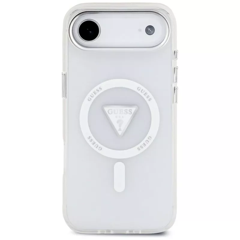 Guess funda IML Gradient Triangle Logo MagSafe para iPhone Air transparente