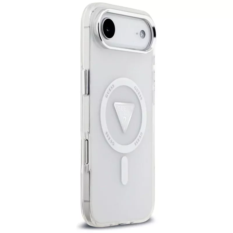 Guess funda IML Gradient Triangle Logo MagSafe para iPhone Air transparente
