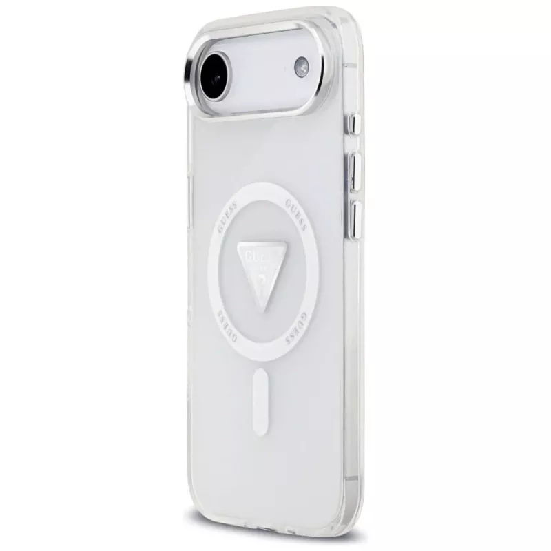 Guess funda IML Gradient Triangle Logo MagSafe para iPhone Air transparente
