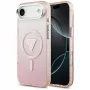 Guess funda IML Gradient Triangle Logo MagSafe para iPhone Air rosa