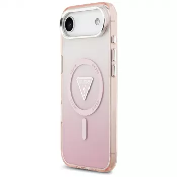 Guess funda IML Gradient Triangle Logo MagSafe para iPhone Air rosa