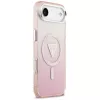 Guess funda IML Gradient Triangle Logo MagSafe para iPhone Air rosa