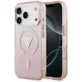 Guess funda IML Gradient Triangle Logo MagSafe para Apple iPhone 17 Pro, rosa