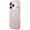 Guess funda IML Gradient Triangle Logo MagSafe para Apple iPhone 17 Pro, rosa