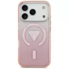 Guess funda IML Gradient Triangle Logo MagSafe para Apple iPhone 17 Pro, rosa