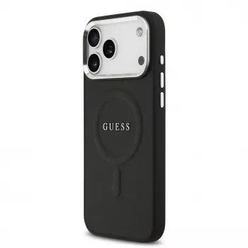 Guess funda Classic Logo MagSafe para iPhone 17 Pro Max negro