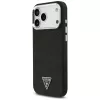 Guess funda Glitter Triangle Logo MagSafe para iPhone 17 Pro Max negro