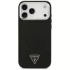 Guess funda Glitter Triangle Logo MagSafe para iPhone 17 Pro Max negro