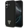 Guess funda de silicona Triangle Logo MagSafe para iPhone 17 negro