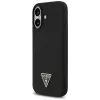 Guess funda de silicona Triangle Logo MagSafe para iPhone 17 negro
