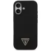 Guess funda de silicona Triangle Logo MagSafe para iPhone 17 negro