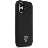 Guess funda de silicona Triangle Logo MagSafe para iPhone 17 negro