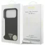 Guess funda de silicona Triangle Logo MagSafe para iPhone 17 Pro Max (negro)