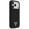 Guess funda de silicona Triangle Logo MagSafe para iPhone 17 Pro Max (negro)