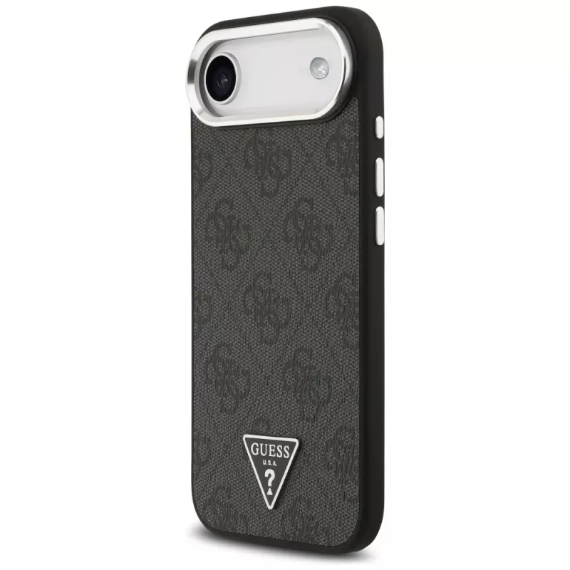 Guess 4G Triangle Logo Funda MagSafe para iPhone Air (Negro)