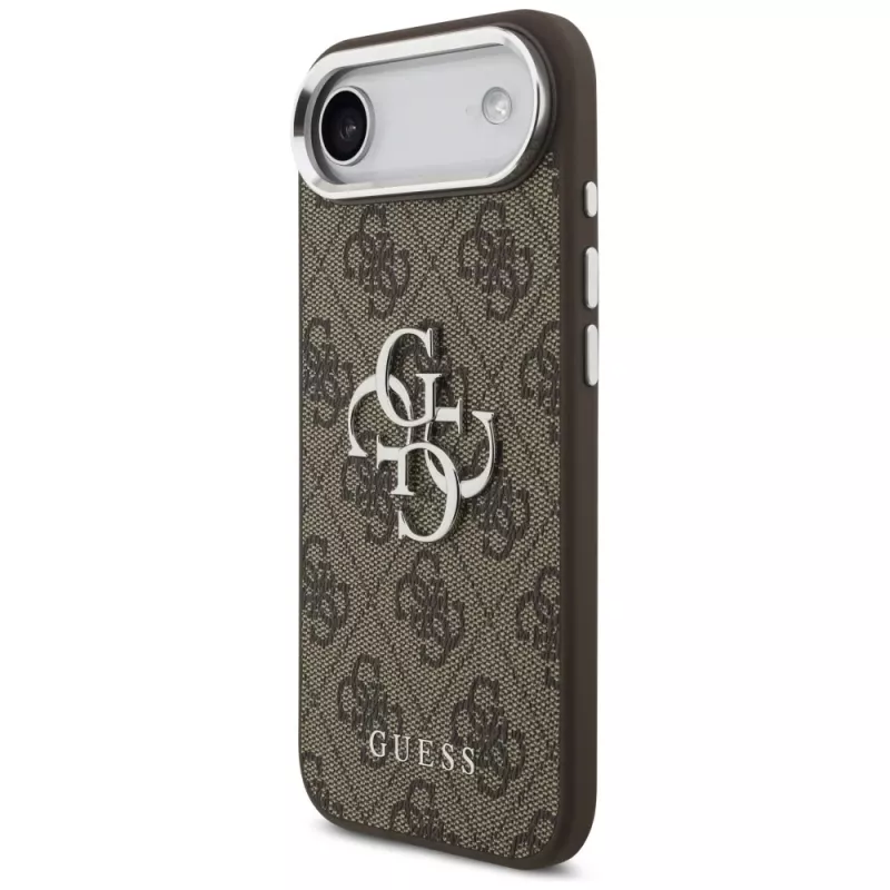 Guess GUHCP17MP4G4SMCW 4G Big 4G Classic Logo Funda para iPhone Air – Marrón / Plata