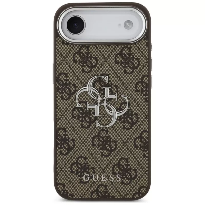 Guess GUHCP17MP4G4SMCW 4G Big 4G Classic Logo Funda para iPhone Air – Marrón / Plata