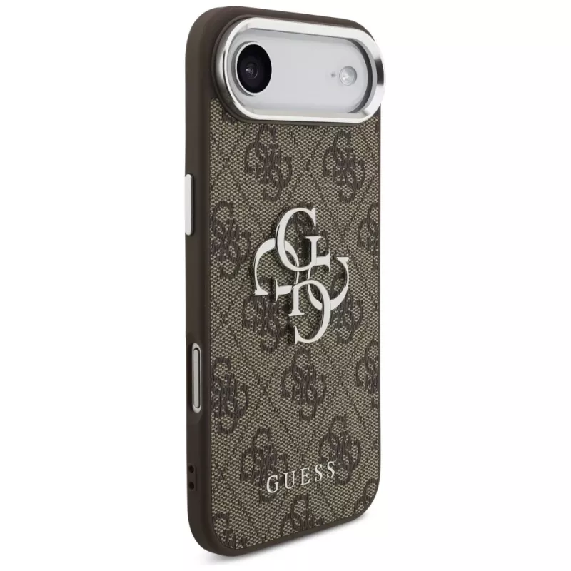 Guess GUHCP17MP4G4SMCW 4G Big 4G Classic Logo Funda para iPhone Air – Marrón / Plata