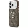 Guess 4G Big 4G Classic Logo Funda para iPhone 17 Pro (Marrón / Plata)