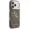 Guess 4G Big 4G Classic Logo Funda para iPhone 17 Pro (Marrón / Plata)