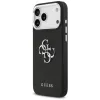 Guess Grained Big 4G Classic Logo Funda para iPhone 17 Pro Max - Negro