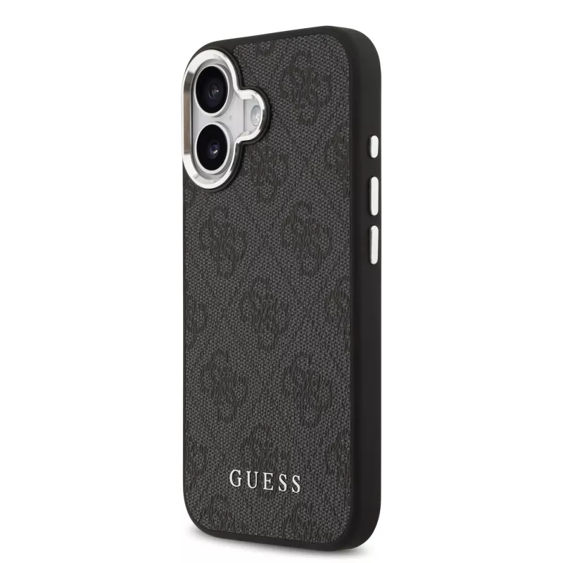 Guess 4G Classic Logo Funda MagSafe para iPhone 17 - Negro