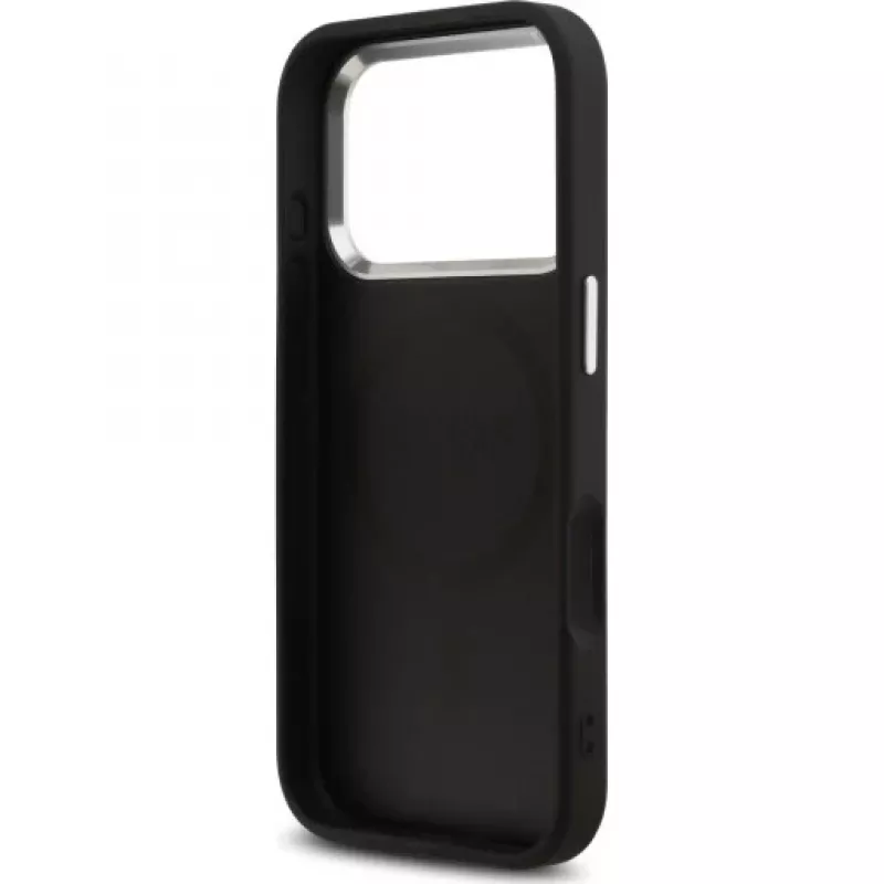 Guess 4G Classic Logo Funda MagSafe para iPhone 17 Pro (Negro)