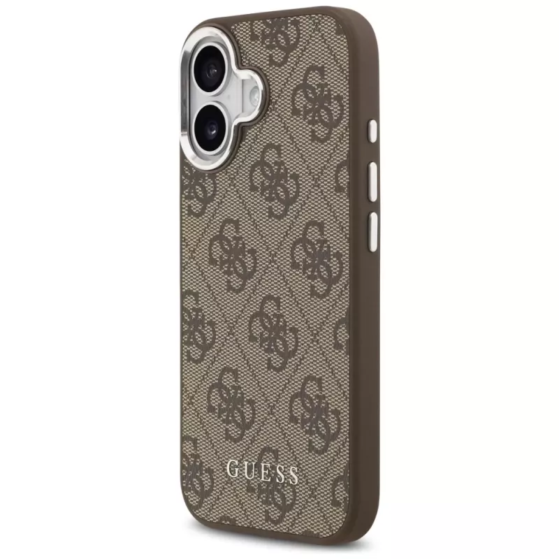 Guess 4G Classic Logo Funda MagSafe para iPhone 17, Marrón