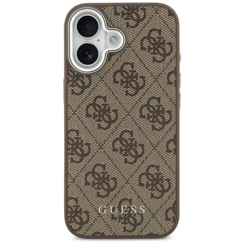 Guess 4G Classic Logo Funda MagSafe para iPhone 17, Marrón