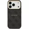 Guess 4G PU Classic Logo Funda trasera MagSafe para Apple iPhone 17 Pro Negro