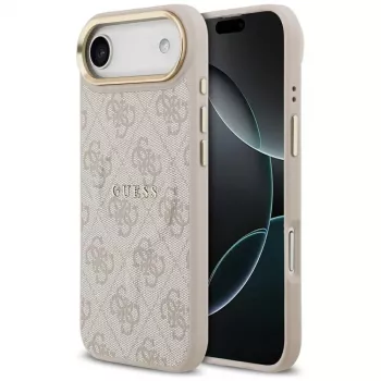 Guess 4G PU Classic Logo Funda MagSafe para iPhone Air Rosa