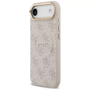 Guess 4G PU Classic Logo Funda MagSafe para iPhone Air Rosa