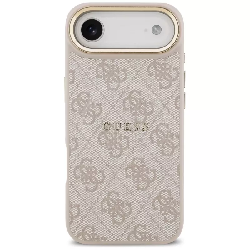 Guess 4G PU Classic Logo Funda MagSafe para iPhone Air Rosa